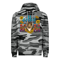 Slate Camo western collie mom Premium Hoodie - texasbilliewilder