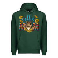 Sports Green western collie mom Premium Hoodie - texasbilliewilder