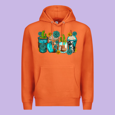 Gemstone Coffee Cups Premium Hoodie Designed By Zillion Design Studio
