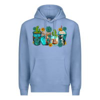 Colony Blue gemstone coffee cups Premium Hoodie - Zillion Design Studio