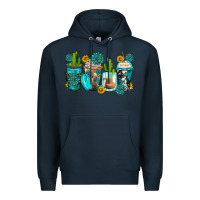 Navy gemstone coffee cups Premium Hoodie - Zillion Design Studio