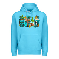 Ocean Blue gemstone coffee cups Premium Hoodie - Zillion Design Studio