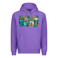 Purple gemstone coffee cups Premium Hoodie - Zillion Design Studio
