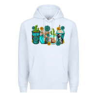 White gemstone coffee cups Premium Hoodie - Zillion Design Studio