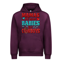 Mauve Wine mamas let your babies be cowboys Urban Hoodie - texasbilliewilder