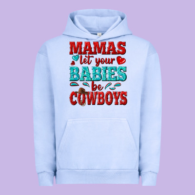 Mamas Let Your Babies Be Cowboys Urban Hoodie Designed By Texasbilliewilder
