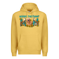 Antique Gold western golden retriever mom Premium Hoodie - texasbilliewilder