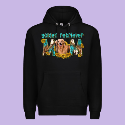 Western Golden Retriever Mom Premium Hoodie Designed By Texasbilliewilder