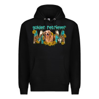 Black western golden retriever mom Premium Hoodie - texasbilliewilder