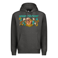 Charcoal Heather western golden retriever mom Premium Hoodie - texasbilliewilder