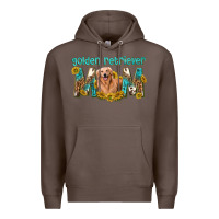 Coffee western golden retriever mom Premium Hoodie - texasbilliewilder