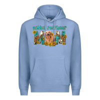 Colony Blue western golden retriever mom Premium Hoodie - texasbilliewilder