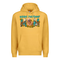 Mustard western golden retriever mom Premium Hoodie - texasbilliewilder