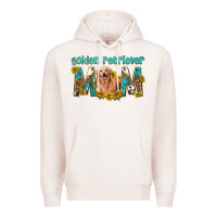 Pale Pink western golden retriever mom Premium Hoodie - texasbilliewilder