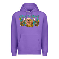 Purple western golden retriever mom Premium Hoodie - texasbilliewilder