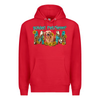 Red western golden retriever mom Premium Hoodie - texasbilliewilder