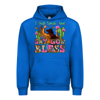 Cobalt i just smile and say god bless Urban Hoodie - Zillion Design Studio