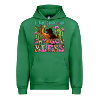 Emerald i just smile and say god bless Urban Hoodie - Zillion Design Studio
