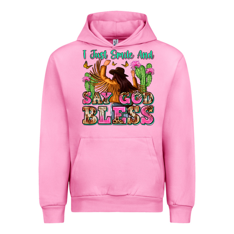 I Just Smile And Say God Bless Urban Hoodie by Zillion Design Studio | Teevron