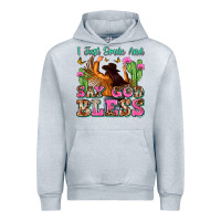 Heather Grey i just smile and say god bless Urban Hoodie - Zillion Design Studio