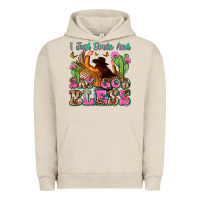 Pigment French Oak i just smile and say god bless Urban Hoodie - Zillion Design Studio