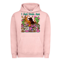 Pigment Salmon i just smile and say god bless Urban Hoodie - Zillion Design Studio