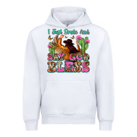 White i just smile and say god bless Urban Hoodie - Zillion Design Studio