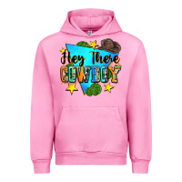 Fuchsia Pink hey there cowboy Urban Hoodie - Zillion Design Studio