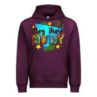 Mauve Wine hey there cowboy Urban Hoodie - Zillion Design Studio