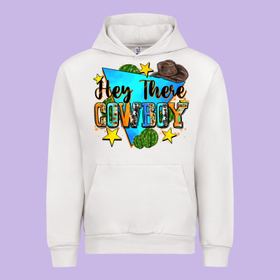 Hey There Cowboy Urban Hoodie Designed By Zillion Design Studio