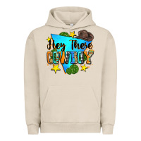 Pigment French Oak hey there cowboy Urban Hoodie - Zillion Design Studio