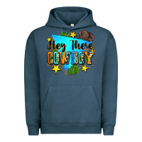 Pigment Midnight Navy hey there cowboy Urban Hoodie - Zillion Design Studio
