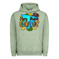 Pigment Oil Green hey there cowboy Urban Hoodie - Zillion Design Studio