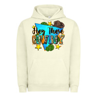 Pigment Pistachio hey there cowboy Urban Hoodie - Zillion Design Studio
