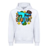 White hey there cowboy Urban Hoodie - Zillion Design Studio