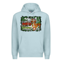 Blue Mist merry and bright  dachshund with farm Premium Hoodie - RanaPortraitStore