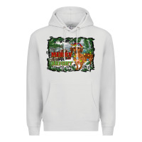 Dove Grey merry and bright  dachshund with farm Premium Hoodie - RanaPortraitStore