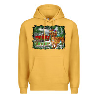 Mustard merry and bright  dachshund with farm Premium Hoodie - RanaPortraitStore