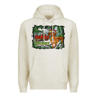 Oatmeal Heather merry and bright  dachshund with farm Premium Hoodie - RanaPortraitStore