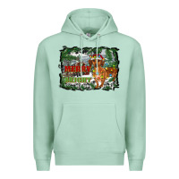 Seafoam merry and bright  dachshund with farm Premium Hoodie - RanaPortraitStore