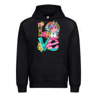 Black love summer unicorn Urban Hoodie - texasbilliewilder