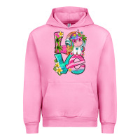 Fuchsia Pink love summer unicorn Urban Hoodie - texasbilliewilder