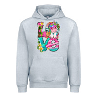 Heather Grey love summer unicorn Urban Hoodie - texasbilliewilder