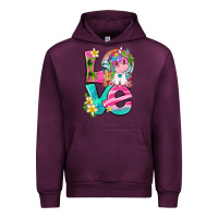 Mauve Wine love summer unicorn Urban Hoodie - texasbilliewilder