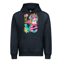 Navy love summer unicorn Urban Hoodie - texasbilliewilder