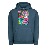 Pigment Midnight Navy love summer unicorn Urban Hoodie - texasbilliewilder