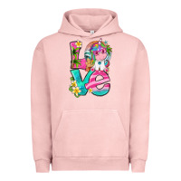 Pigment Salmon love summer unicorn Urban Hoodie - texasbilliewilder