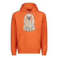 Carrot white pomeranian Premium Hoodie - RanaPortraitStore