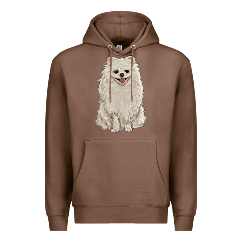 White Pomeranian Premium Hoodie by RanaPortraitStore | Teevron