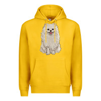 Lemon white pomeranian Premium Hoodie - RanaPortraitStore
